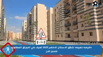 «فرصة ذهبية» شقق الإسكان الأخضر 2025 تعرف على الأوراق المطلوبة للحجز الآن